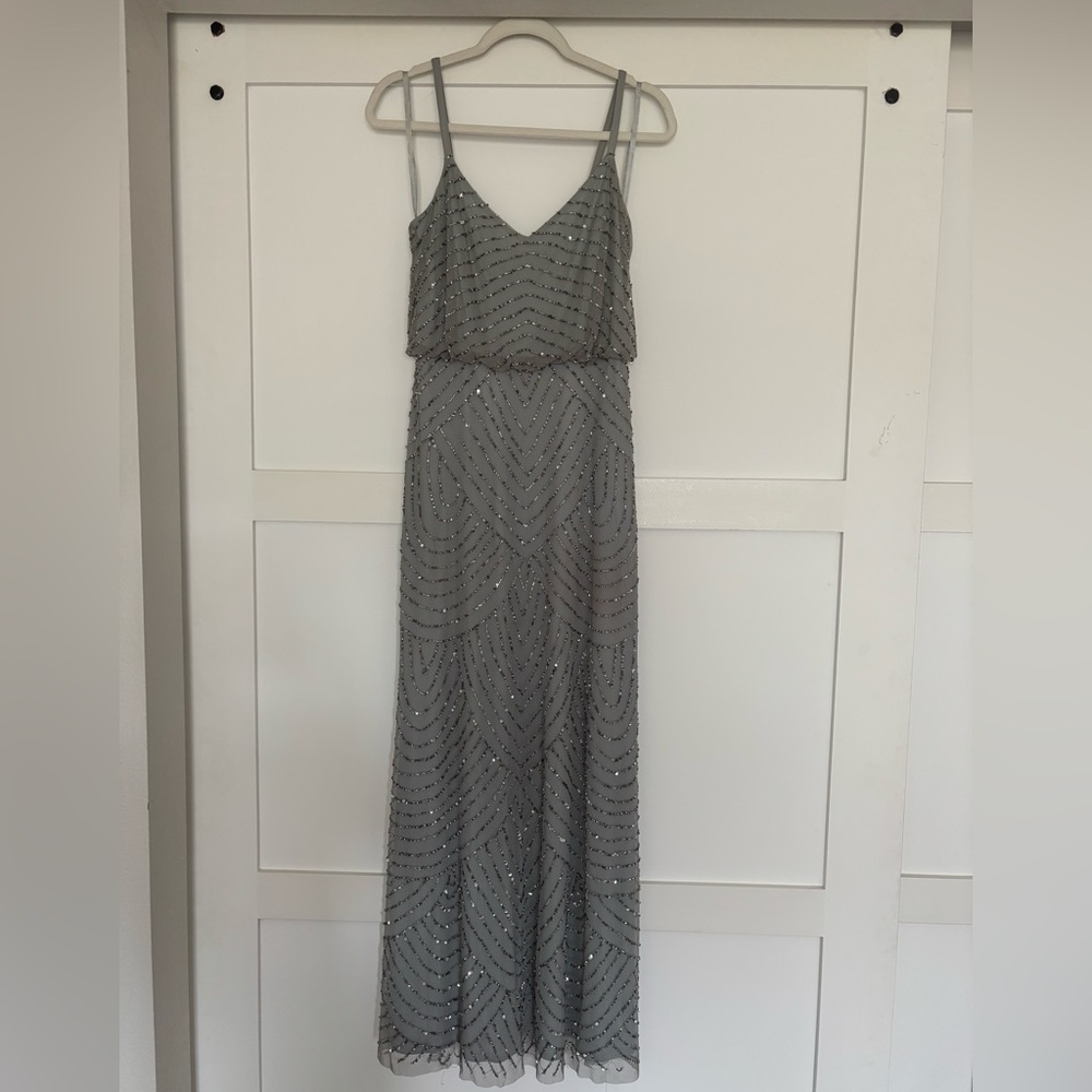 Adrianna Papell Beaded Maxi Dress